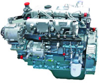 Motor de colheitadeira agrícola China Yuchai com escapamento SCR, série Yc6a, 7,255 L, 150 kW
