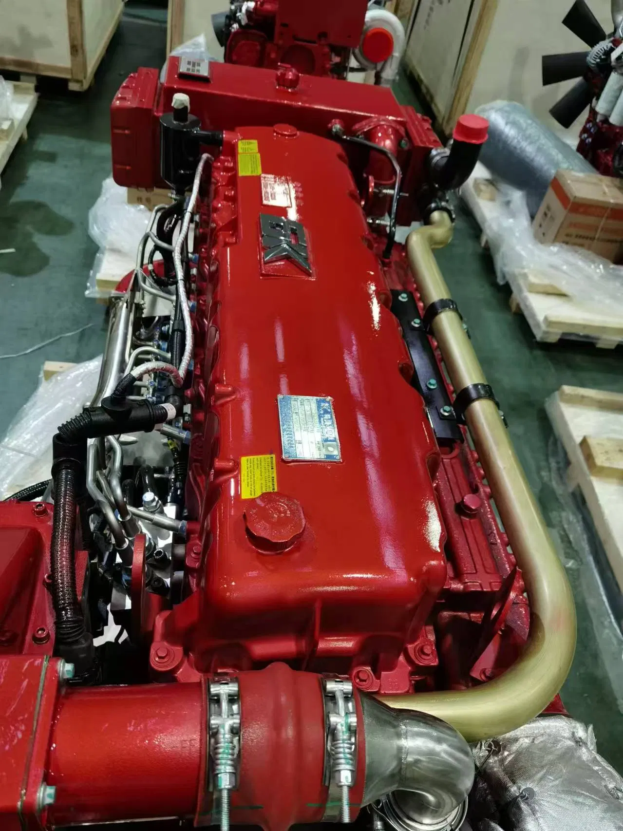 Yc6K450L-C20, Motor Marítimo a Diesel China Yuchia, 450 HP/1500 rpm, Refrigerado a Água