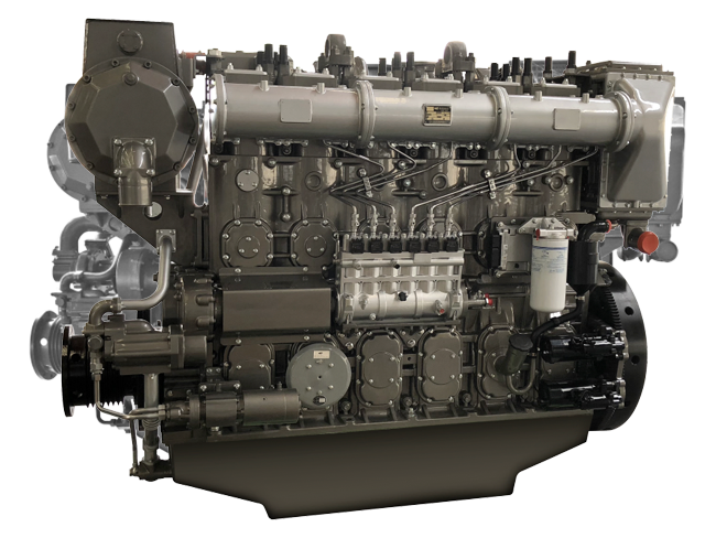 Motor marítimo Yuchai Yc6cl eficiente de 960/1035/1135/1200 HP, 1000 rpm