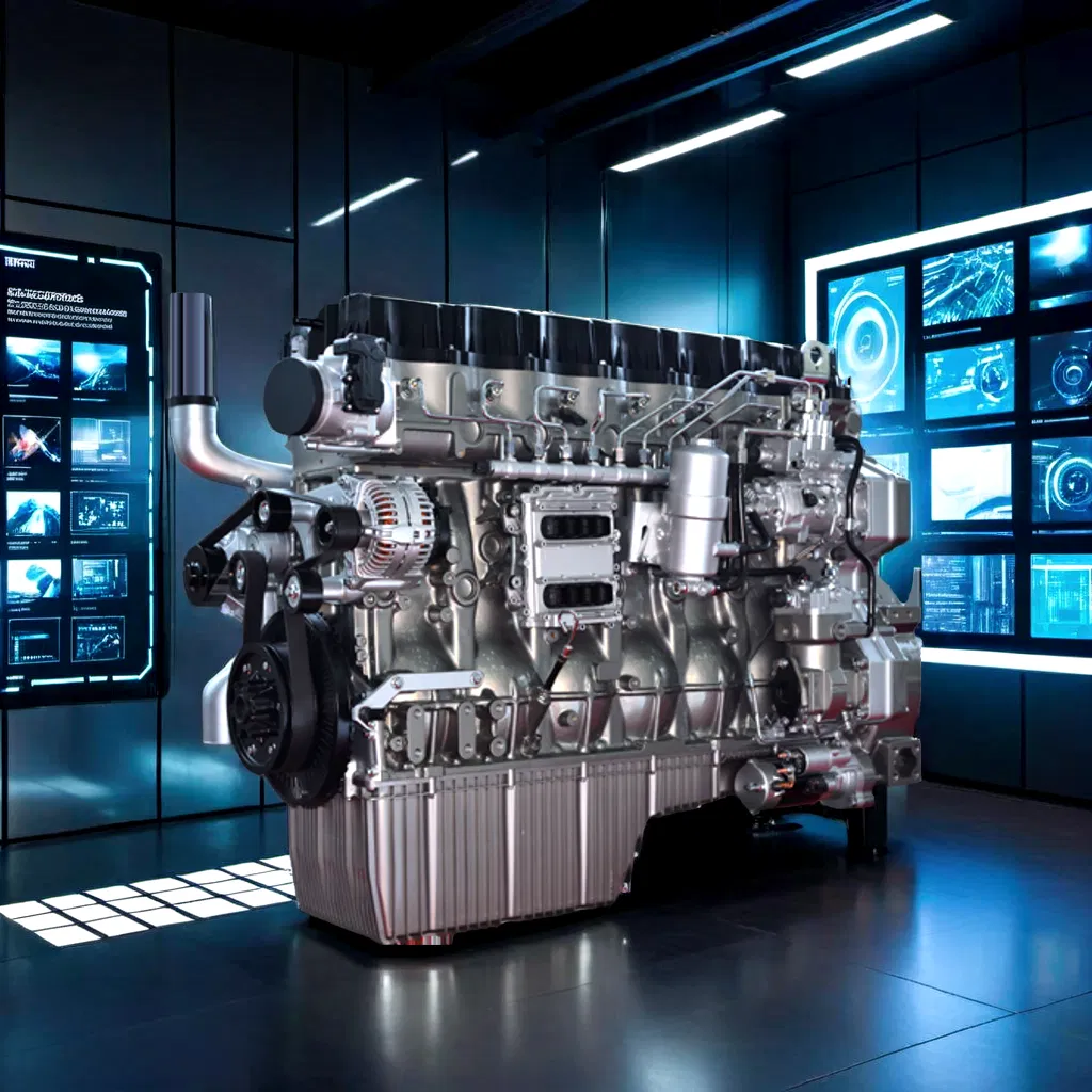 Motor a diesel Yuchai Yck11-60 com baixo consumo de combustível para uso industrial
