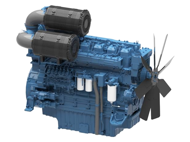 Motor Diesel China Yuchai Série YCK11, Faixa de Potência de 430 a 460 HP